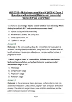 NUR 2755 &ndash; Multidimensional Care IV &lpar;MDC 4&rpar; Exam 3 Questions with Answers&vert; Rasmussen University&vert; Updated&vert; Pass Guaranteed