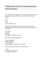 VTNE Practice Test Study Guide&comma; Practice Questions & Exam Review 2026&sol;2027