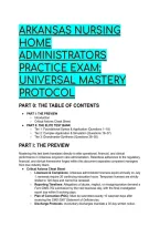 Arkansas Nursing Home Administrator &lpar;NHA&rpar; State & NAB Exam Test Bank &lpar;2026&sol;2027&rpar; &ndash;  High-Yield Questions&comma; Full Distractor Rationales & OLTC Cheat Sheet