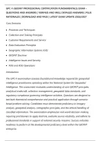 GPC-F &lpar;GEOINT PROFESSIONAL CERTIFICATION FUNDAMENTALS&rpar; EXAM &NewLine;QUESTIONS AND ANSWERS &vert; VERIFIED AND WELL DETAILED ANSWERS &vert; PLUS&NewLine;RATIONALES &vert; DOWNLOAD AND PASS &vert; LATEST EXAM UPDATE 2026&sol;2027