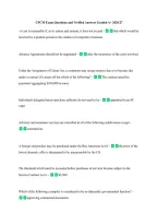 CFCM Exam Questions and Verified Answers Graded A&plus; 2026&sol;27 