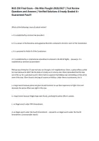 BUS 250 Final Exam &ndash; Ole Miss Flaught 2026&sol;2027 &vert; Test Review Questions and Answers &vert; Verified Solutions A lready Graded A&plus; Guaranteed Pass&excl;&excl;&excl;