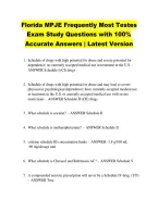 Florida MPJE Frequently Most Testes &NewLine;Exam Study Questions with 100&percnt; &NewLine;Accurate Answers &vert; Latest Version 