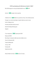 CHW Exam Questions and Verified Answers Graded A&plus; 2026&sol;27 &NewLine;