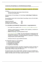 Hoorcollege Aantekeningen &vert; Culturele Antropologie 1 &vert; UU &vert; 2026&sol;27