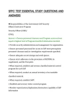 SFPC TEST ESSENTIAL STUDY QUESTIONS AND&NewLine;ANSWERS