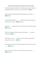 CLEET Ethics Exam Questions and Verified Answers Graded A&plus; 2026&sol;27 &NewLine;