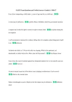 CLEET Exam Questions and Verified Answers Graded A&plus; 2026&sol;27 &NewLine;
