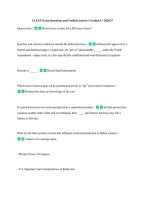 CLEET Exam Questions and Verified Answers Graded A&plus; 2026&sol;27 &NewLine;