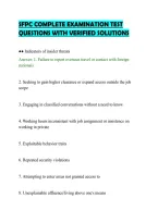 SFPC COMPLETE EXAMINATION TEST&NewLine;QUESTIONS WITH VERIFIED SOLUTIONS