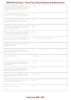 NEIEP 300 Final Exam &vert; Practice Questions with Verified Answers PDF &vert; Complete Elevator Constructor Exam Prep 2026&ndash;2027