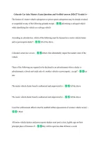 Colorado Car Sales Mastery Exam Questions and Verified Answers 2026&sol;27 Graded A&plus; &NewLine;