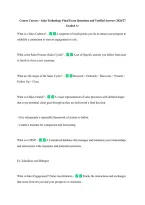Course Careers - Sales Technology Final Exam Questions and Verified Answers 2026&sol;27 &NewLine;Graded A&plus; 