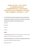 NUR631 &sol; NUR 631 Exam Compilations with Complete & Verified Solutions