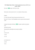 CSET Multiple Subjects&colon; Subtest 2 - Math  Exam Questions and Answers 100&percnt; Correct &NewLine;Graded A&plus; 2026&sol;27
