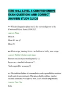 SERE 100&period;2 LEVEL A COMPREHENSIVE&NewLine;EXAM QUESTIONS AND CORRECT&NewLine;ANSWERS STUDY GUIDE