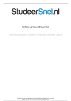Kottak Samenvatting CA2 &vert; UU &vert; 2026&sol;27