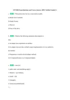 CST 8284 Exam Questions and Correct Answers 100&percnt; Verified Graded A&plus; &NewLine;