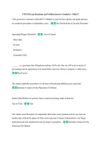CWCM Exam Questions and Verified Answers Graded A&plus; 2026&sol;27 