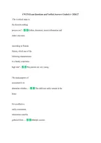 CWCM Exam Questions and Verified Answers Graded A&plus; 2026&sol;27 