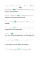 Data Analytics for Accountants Exam Questions and Correct Answers 100&percnt; Verified &NewLine;Graded A&plus;