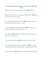 Data Analytics for Accountants Exam Questions and Correct Answers 100&percnt; Verified &NewLine;Graded A&plus; 