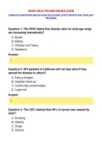 HOSA HEALTHCARE ISSUES EXAM&NewLine;COMPLETE QUESTIONS AND DETAILED SOLUTIONS LATEST UPDATE THIS YEAR JUST&NewLine;RELEASED