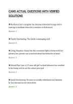 CANS ACTUAL QUESTIONS WITH VERIFIED&NewLine;SOLUTIONS