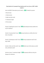 Data Analytics for Accountants Exam Questions and Correct Answers 100&percnt; Verified &NewLine;Graded A&plus; 