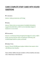 CANS COMPLETE STUDY GUIDE WITH SOLVED&NewLine;QUESTIONS