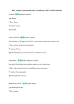 ECG Rhythms Exam Questions and Correct Answers 100&percnt; Verified Graded A&plus; &NewLine;