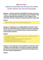 MBA 601 EXAM 1&NewLine;COMPLETE QUESTIONS AND DETAILED SOLUTIONS&NewLine;LATEST UPDATE THIS YEAR JUST RELEASED