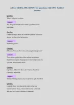 EXAM 1 BIOL 3306 &vert; UPDATED Questions with 100&percnt; Verified&NewLine;Answers