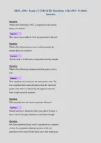 BIOL 3306 - Exam 1 &vert; UPDATED Questions with 100&percnt; Verified&NewLine;Answers