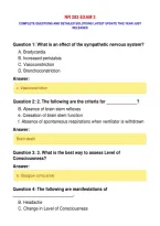 NR 283 EXAM 3&NewLine;COMPLETE QUESTIONS AND DETAILED SOLUTIONS LATEST UPDATE THIS YEAR JUST&NewLine;RELEASED