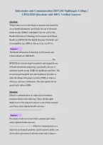 Informatics and Communication BSN 246 Nightingale College &vert;&NewLine;UPDATED Questions with 100&percnt; Verified Answers
