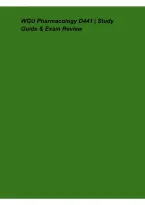 WGU Pharmacology D441 &ndash; Study Guide & Exam Review &vert; Comprehensive Pharmacology Concepts&comma; Medication Safety&comma; Practice Questions & OA Preparation