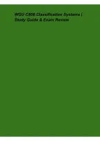 WGU C808 Classification Systems &ndash; Study Guide & Exam Review &vert; Comprehensive Classification Concepts&comma; Coding Principles&comma; Practice Questions & Assessment Preparation