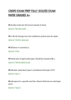 CBSPD EXAM PREP FULLY SOLVED EXAM&NewLine;PAPER GRADED A&plus;