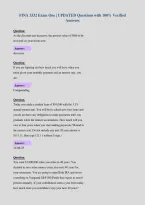 FINA 3332 Exam One &vert; UPDATED Questions with 100&percnt; Verified&NewLine;Answers