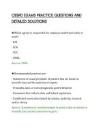 CBSPD EXAMS PRACTICE QUESTIONS AND&NewLine;DETAILED SOLUTIONS