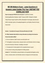 NR 599 Midterm Exam&colon;  Latest Questions & &NewLine;Answers Latest Update This Year &vert; INSTANT PDF &NewLine;DOWNLOAD NOW