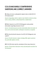CCA EXAMS BUNDLE COMPREHENSIVE&NewLine;QUESTIONS AND CORRECT ANSWERS&NewLine;
