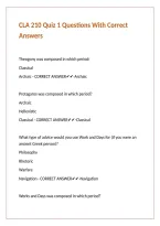 CLA 210 Quiz 1 Questions With Correct Answers