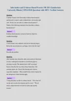 Informatics and Evidence-Based Practice NR 283 Chamberlain&NewLine;University-Illinois &vert; UPDATED Questions with 100&percnt; Verified Answers