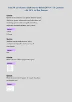 Pain NR 283 Chamberlain University-Illinois &vert; UPDATED Questions&NewLine;with 100&percnt; Verified Answers