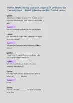 PHARM EDAPT&colon; Nursing Application Analgesics NR 283 Chamberlain&NewLine;University-Illinois &vert; UPDATED Questions with 100&percnt; Verified Answers