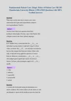 Fundamentals Patient Care&colon; Edapt&colon; Ethics of Patient Care NR 283&NewLine;Chamberlain University-Illinois &vert; UPDATED Questions with 100&percnt;&NewLine;Verified Answers&NewLine;