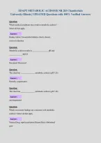 EDAPT METABOLIC ACIDOSIS NR 283 Chamberlain&NewLine;University-Illinois &vert; UPDATED Questions with 100&percnt; Verified Answers