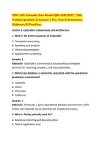 CDW 110V Caboodle Data Model Q&A 2026&sol;2027 &vert; 250&plus; &NewLine;Practice Questions & Answers &vert; ETL&comma; Facts & Dimensions&comma; &NewLine;Dictionary & SlicerDicer